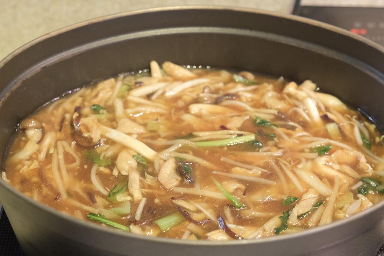 画像: 豚肉あんかけ焼きそば