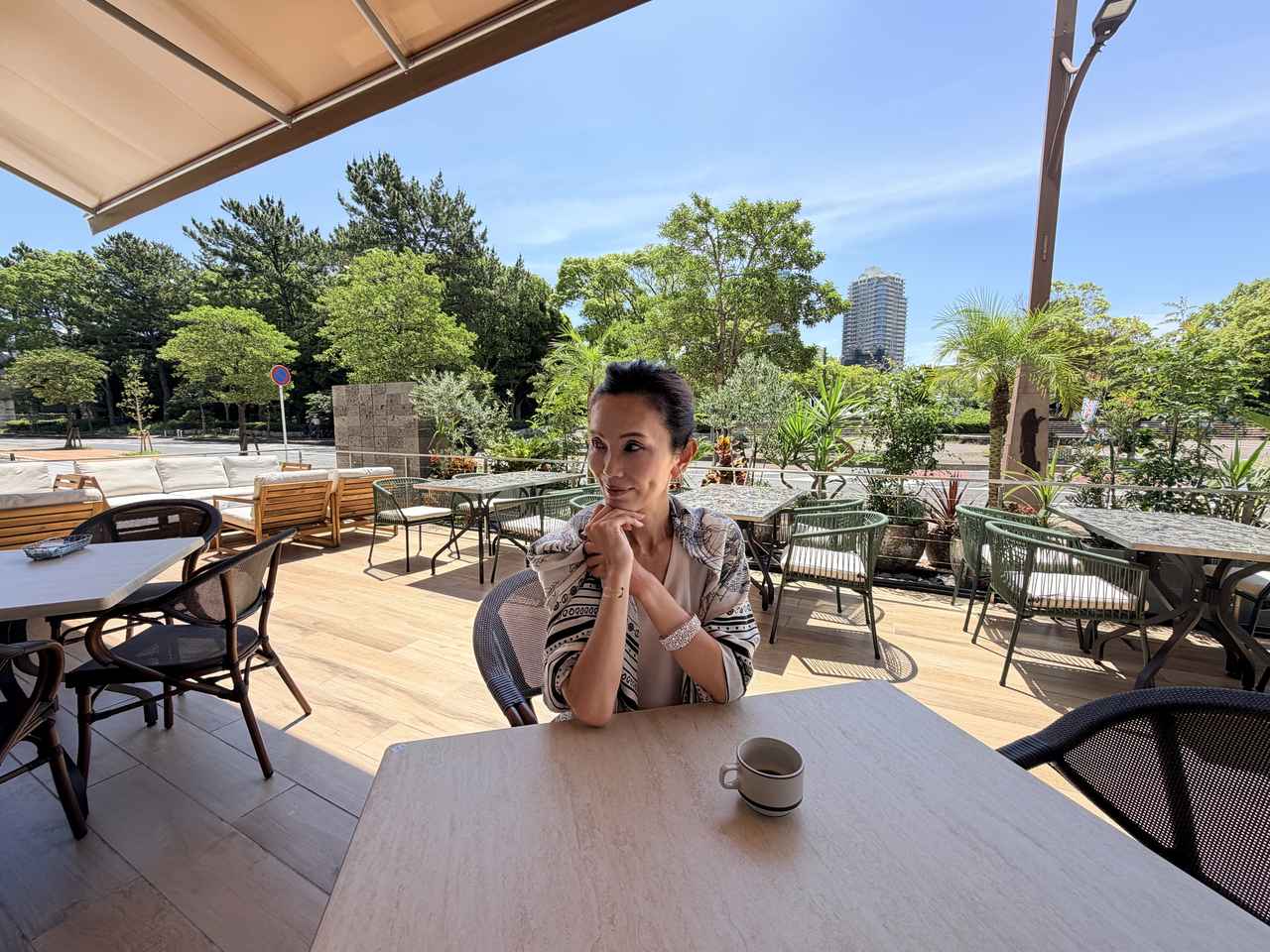 画像: 幕張海浜公園が目の前!テラス席もあります。