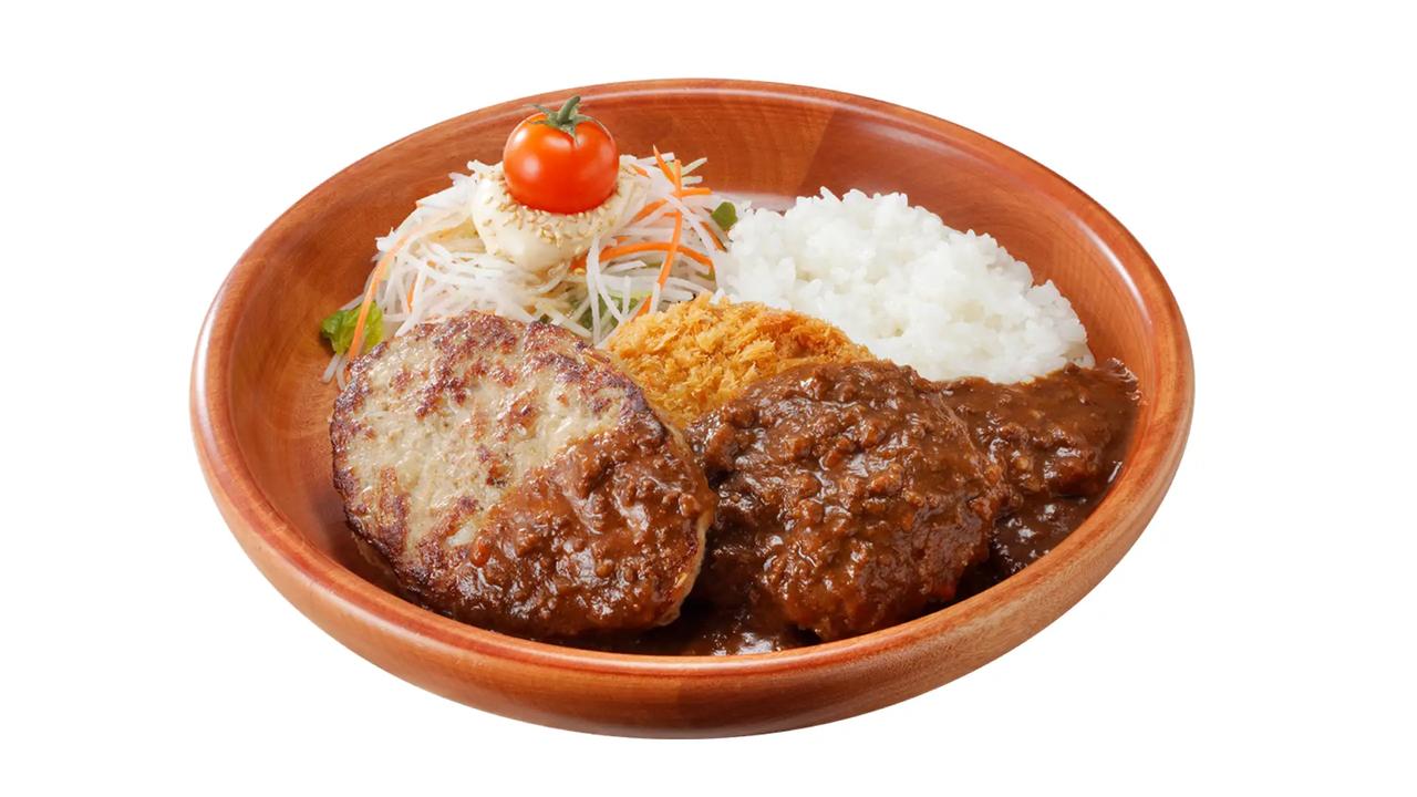 画像: メンチカツカリー＆ハンバーグディッシュ