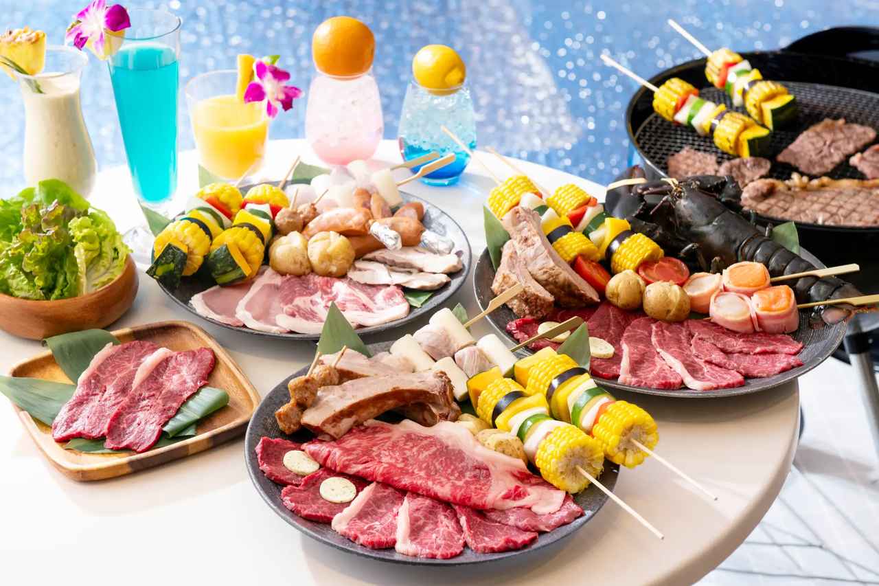 画像2: 手ぶらで贅沢を極める！国産牛×オマール海老の至高のプールサイドBBQ