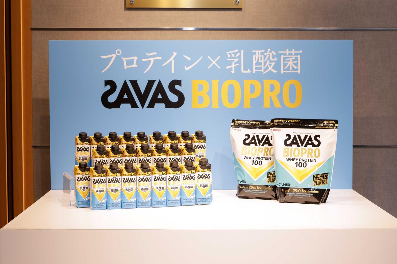 画像2: 「たんぱく質ゲットチャレンジ」に挑戦！息ぴったりのコンビネーションを披露