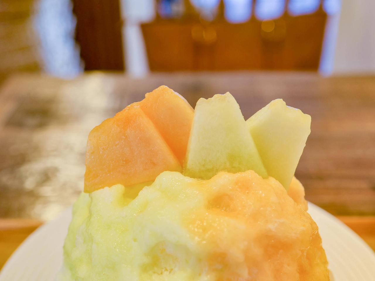 画像2: 一杯で2度美味しい!贅沢すぎるメロンのかき氷