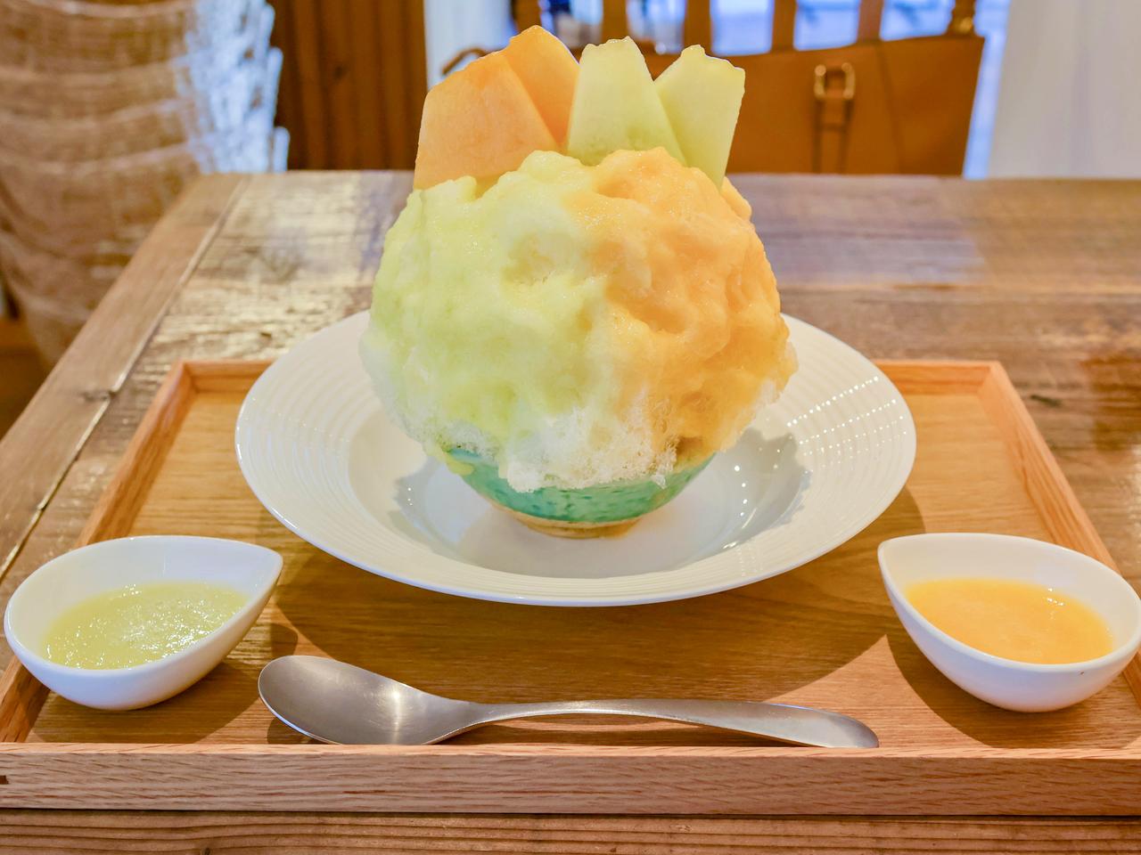画像: まるでメロンそのもの!カフェ「糸」に期間限定のかき氷が登場