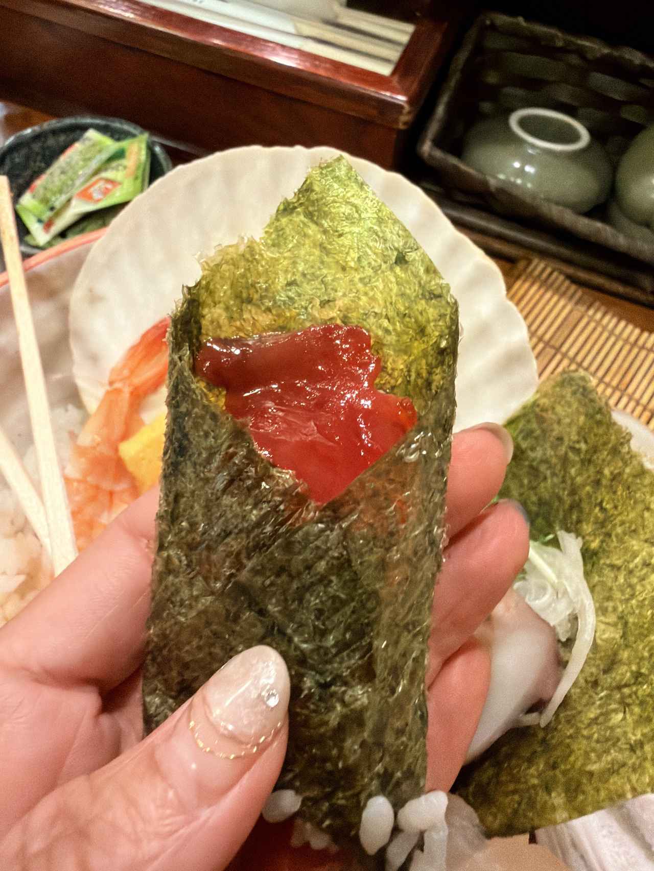 画像: 酢飯もおいしく、途中海苔で巻いたり楽しい!