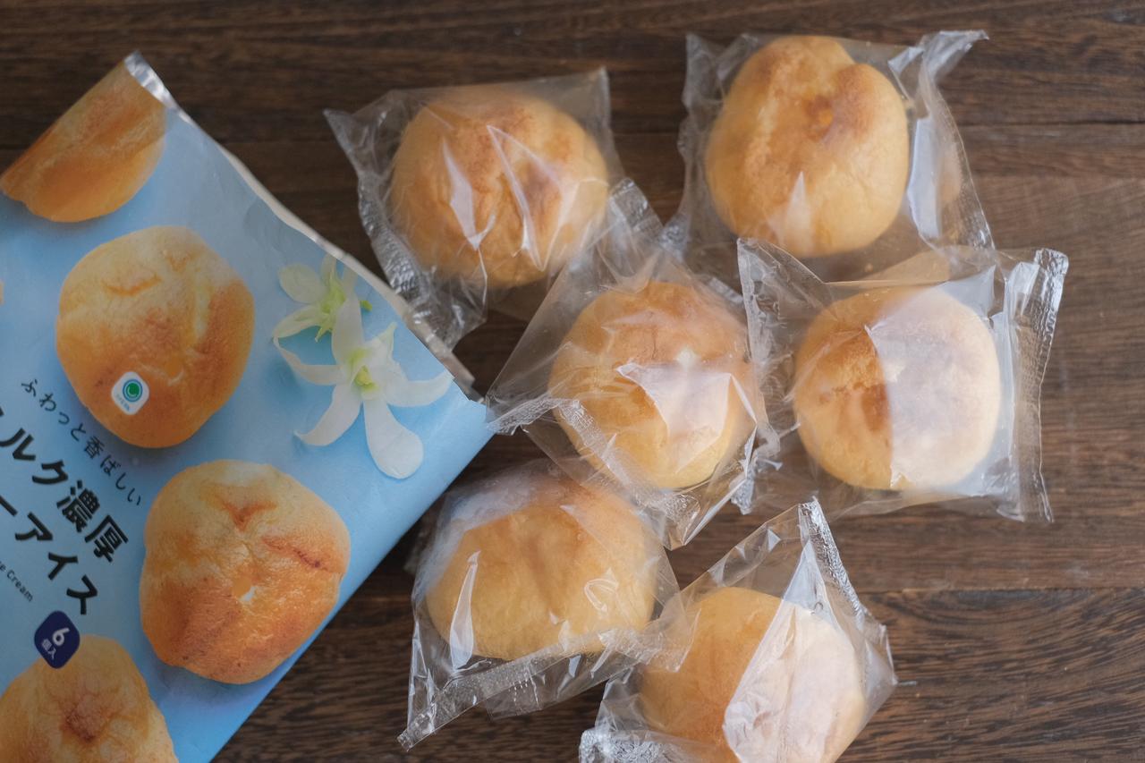 画像1: ふわっと香ばしいミルク濃厚シューアイス 6個入