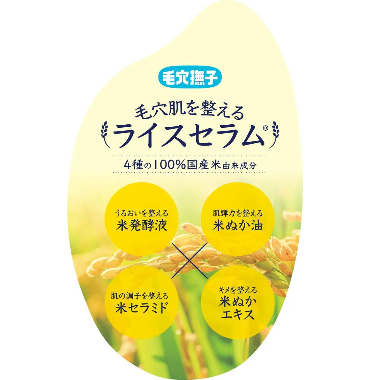 画像: 2. 乾燥毛穴をうるおす100%国産米由来成分