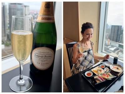 画像: シャンパーニュで乾杯! *プランには含まれていません