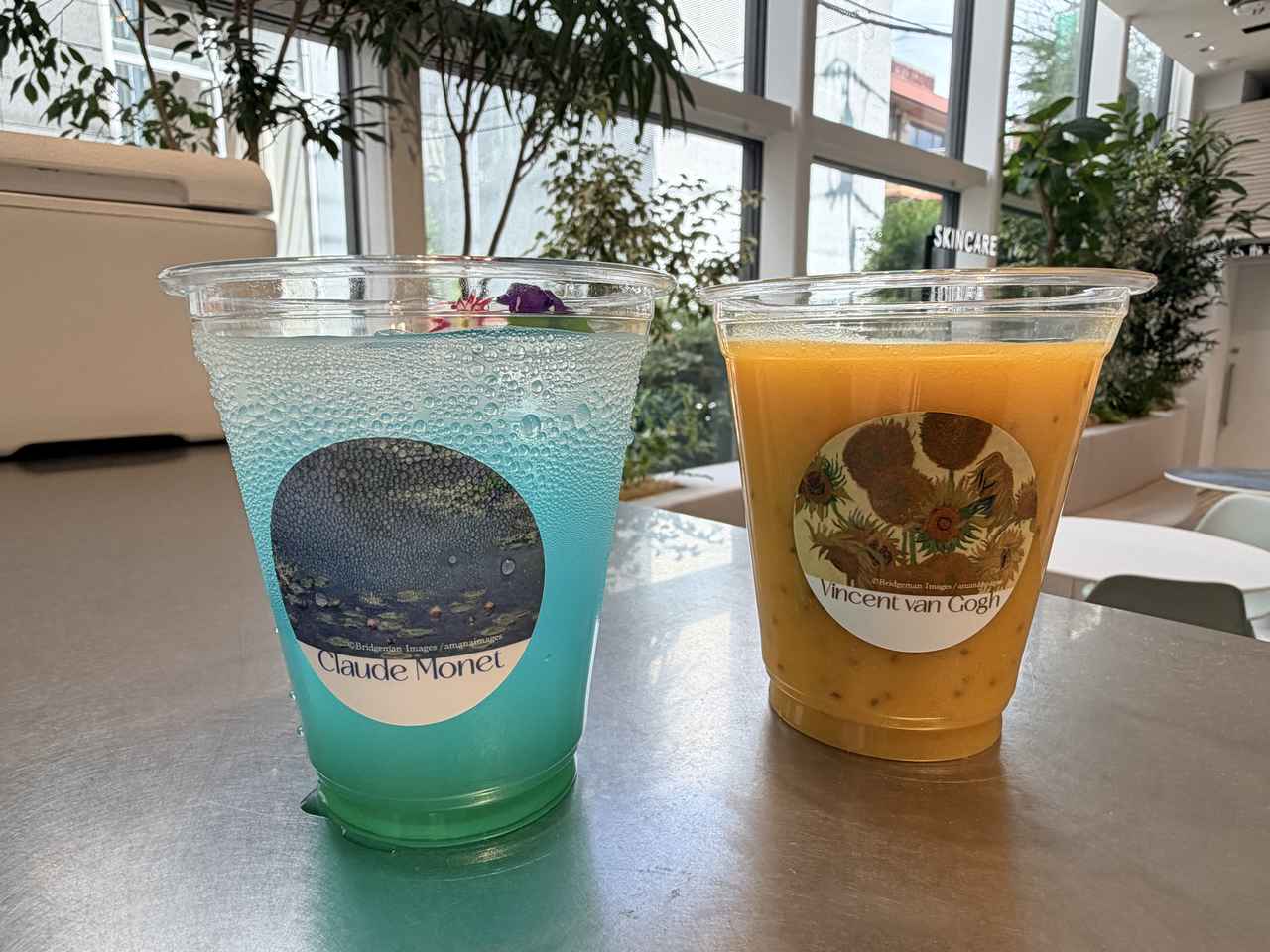 画像: 「睡蓮」/「ひまわり」 価格:イートイン、テイクアウト(ICE)800円(税込) 販売期間:8月8日(土)~9月19日(土) ※店内のソファスペース&テーブルスペースをご自由にご利用いただけます。 ※数量限定・なくなり次第終了 ※1日にご提供できる杯数に限りがございます。