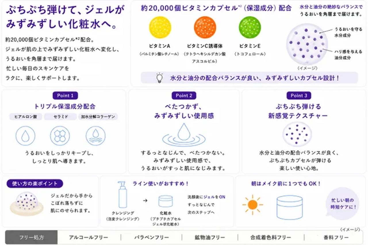 画像: ぷちぷち弾けてうるおい浸透！五感を刺激する『ぷちぷちカプセルジェル状化粧水』