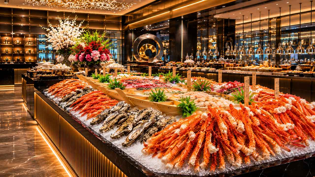 画像: 極上海鮮ビュッフェ 四海(よつみ)|約200種類の高級料理が食べ放題