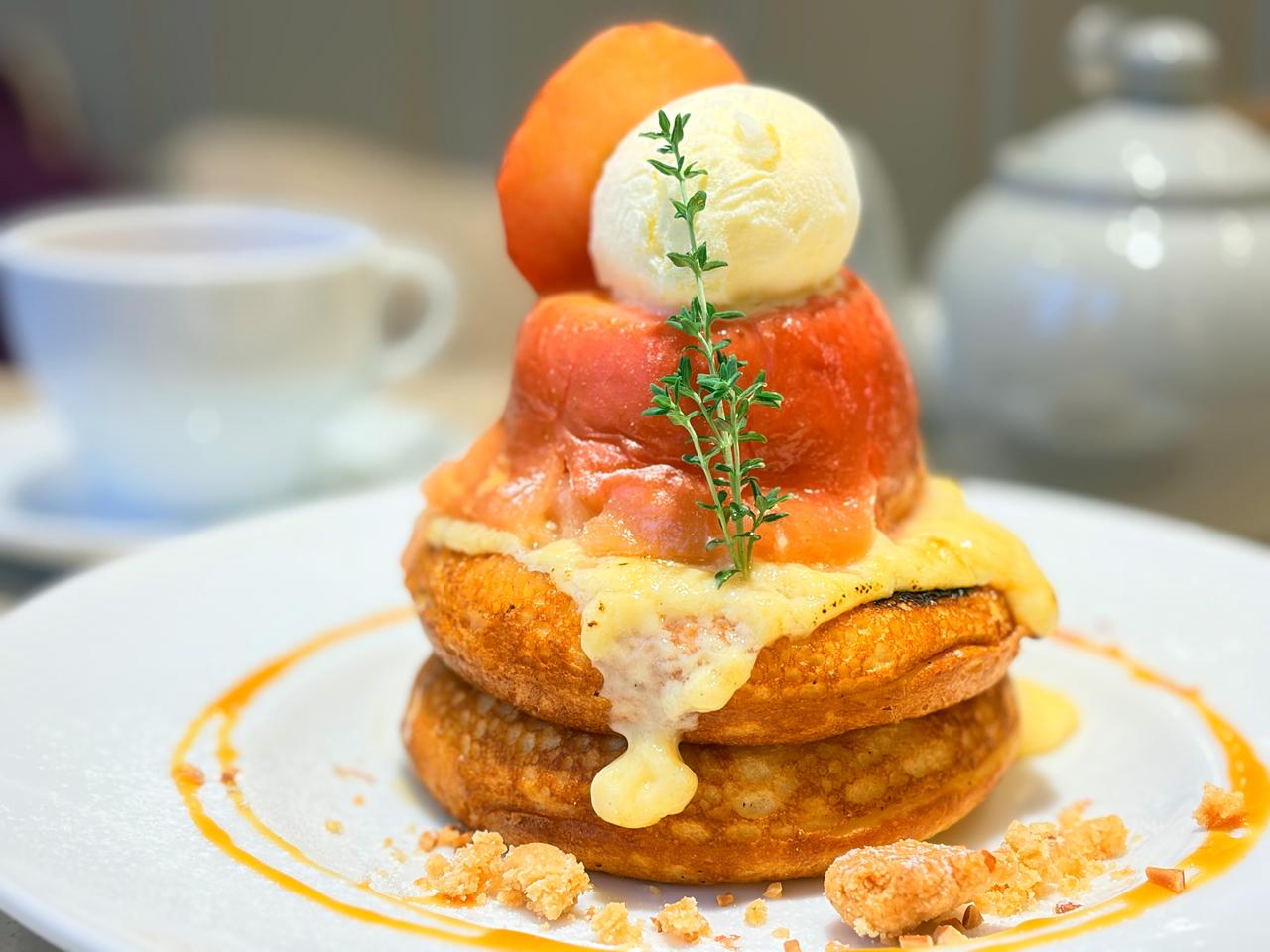 画像2: これからが旬♡ほっこりリンゴの丸ごとパンケーキ
