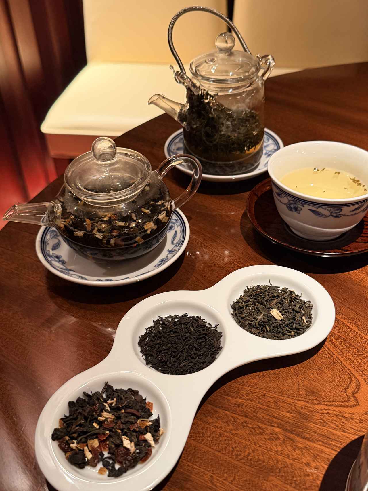 画像: 中国茶（ジャスミン茶、キーマン紅茶、薬膳ウーロン茶）
