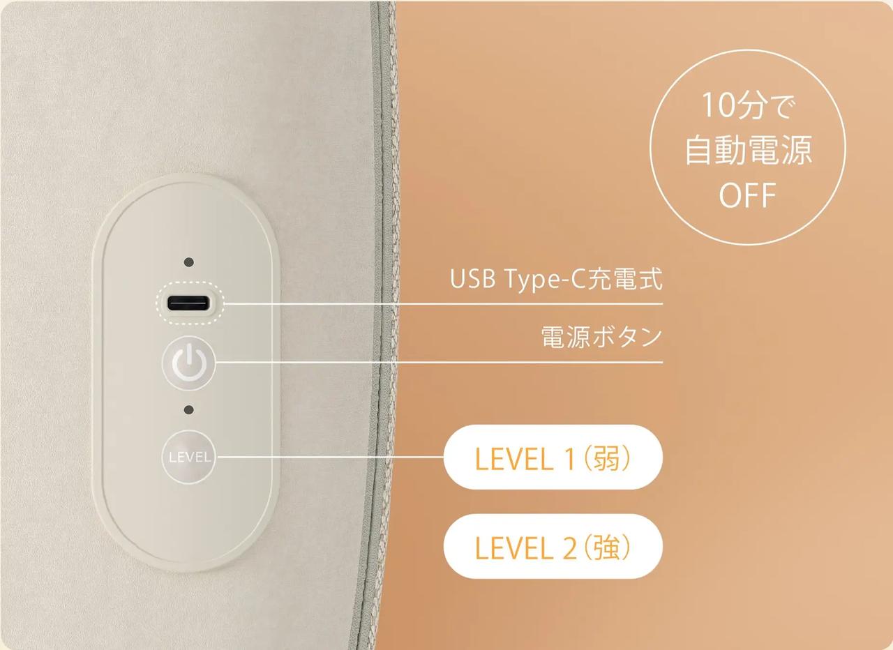 画像: LEVEL1(弱):約20回/分 LEVEL2(強):約23回/分