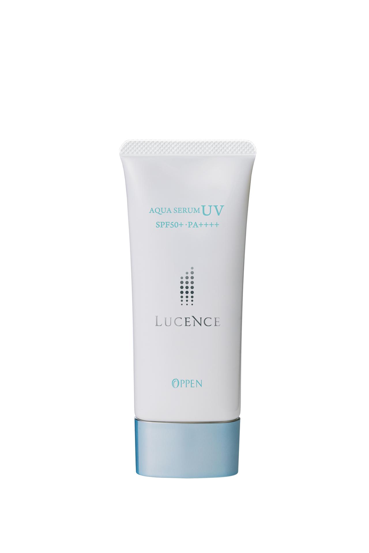 画像: ルーセンス アクアセラムUV 内容量：60g 日やけ止めジェル（顔・からだ用） SPF50＋・PA＋＋＋＋　UV耐水性★★ 無香料・無着色 価格：2,900円（税込3,180円）  www.oppen.co.jp
