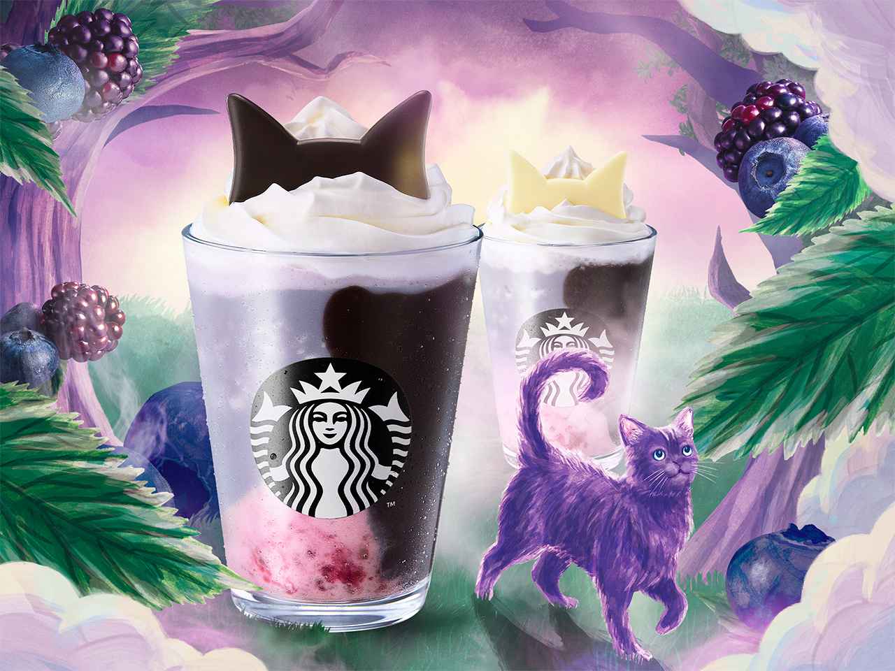 画像: ブラックベリー ヨーグルト フラペチーノ® キービジュアル