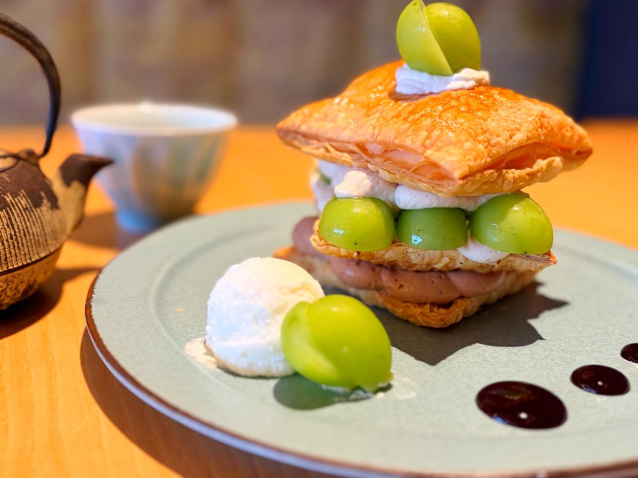 画像1: お茶の老舗で味わう、和茶×シャインマスカット