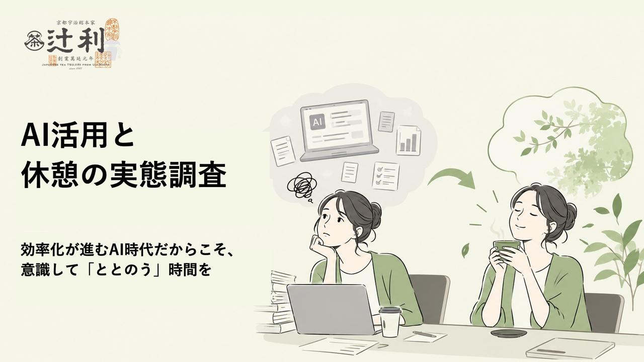 画像1: 生成AI時代に「AI疲れ」を感じる人は56%!仕事の合間に抹茶でひと息