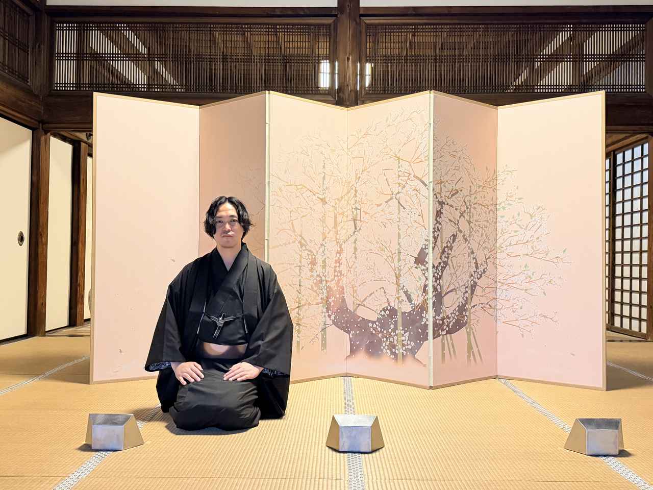 画像: 宇野千代ゆかりの“淡墨桜”を描いた大屏風を初公開