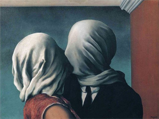 画像: The Lovers II, 1928 by Rene Magritte www.renemagritte.org