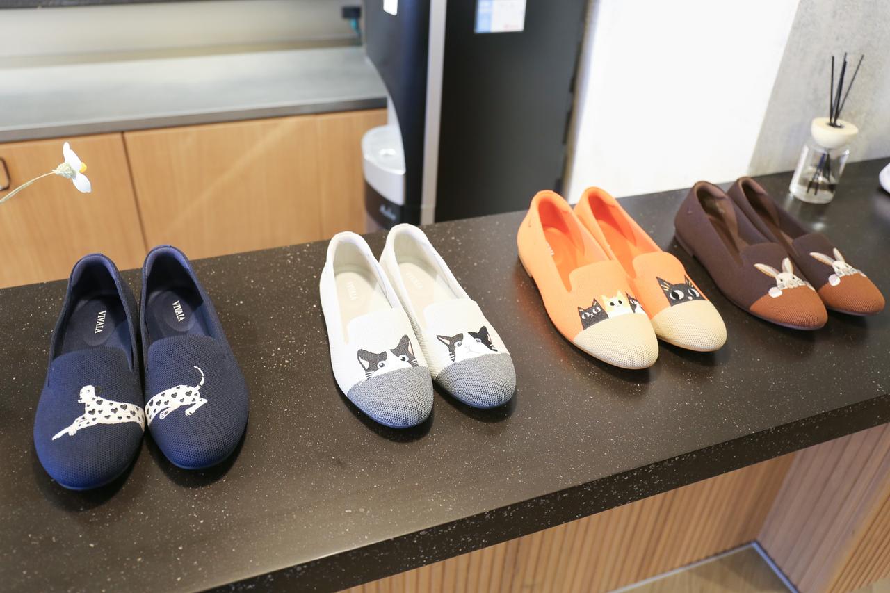 画像: 遊び心あるシューズも展開していました！