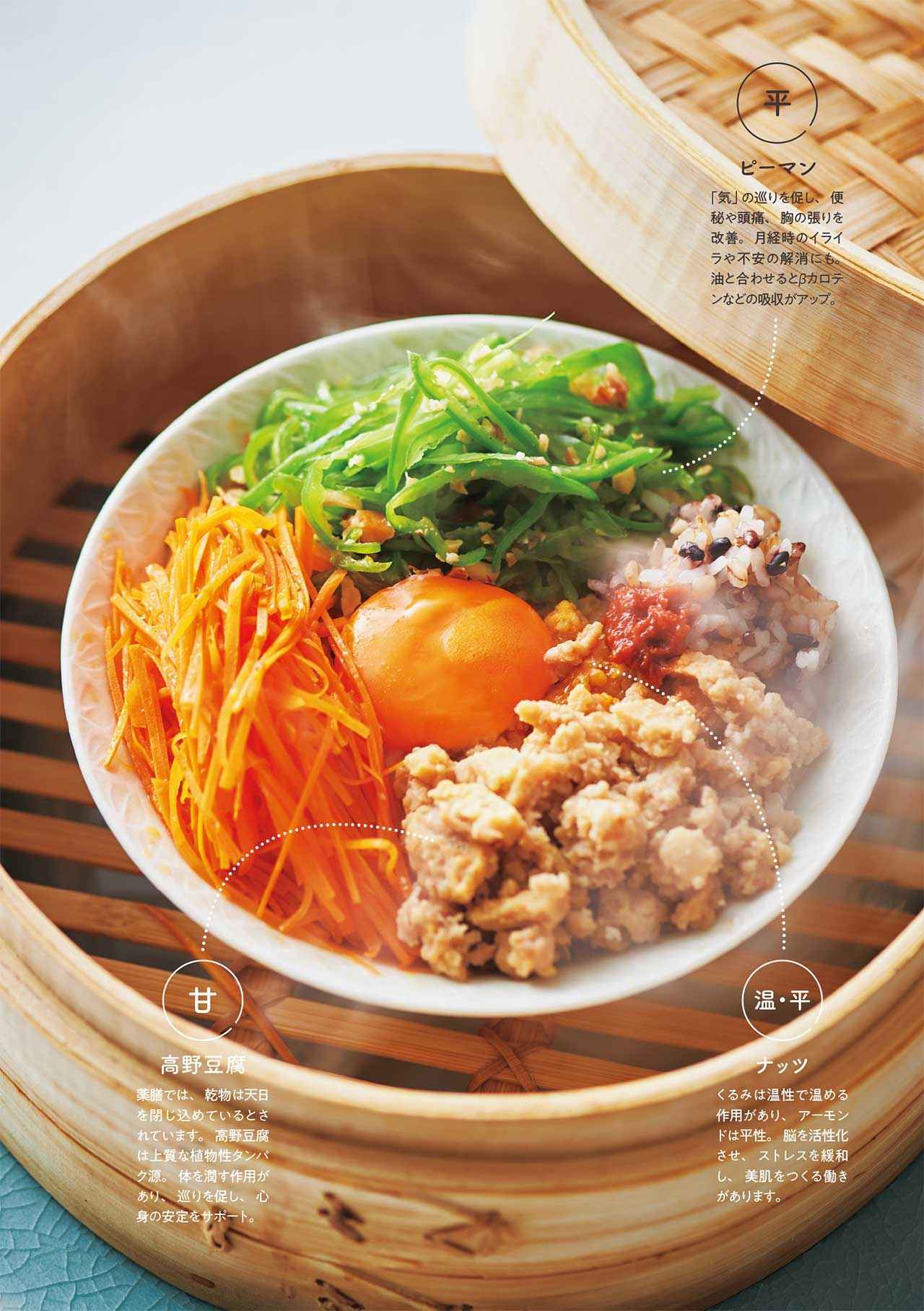 画像: 【蒸しビビンバ】 野菜とたんぱく質をバランスよく取り入れたい日にうれしい一品