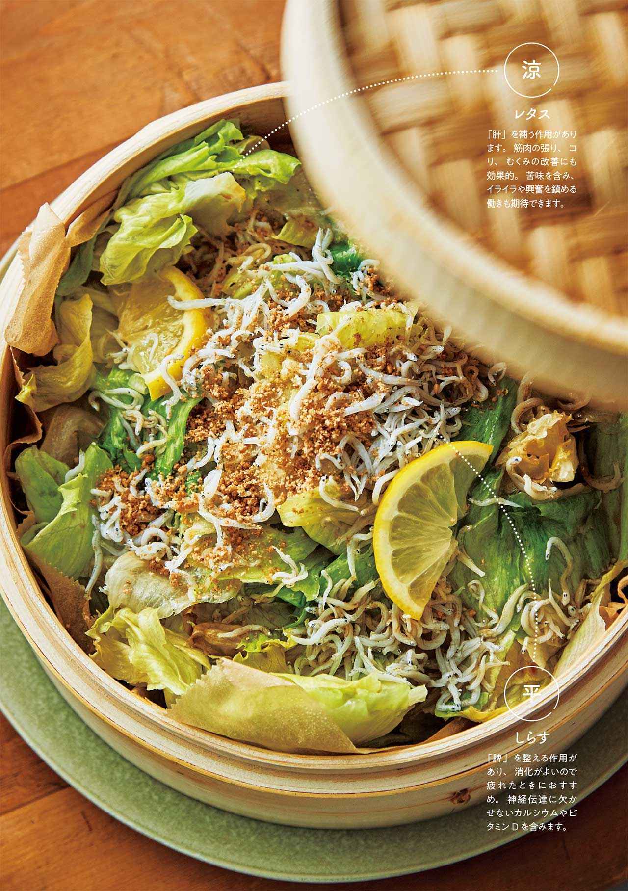 画像: 【レタスとしらすのレモン蒸し】 一日の終わり、気持ちを切り替えたい夜に寄り添うさっぱり蒸し