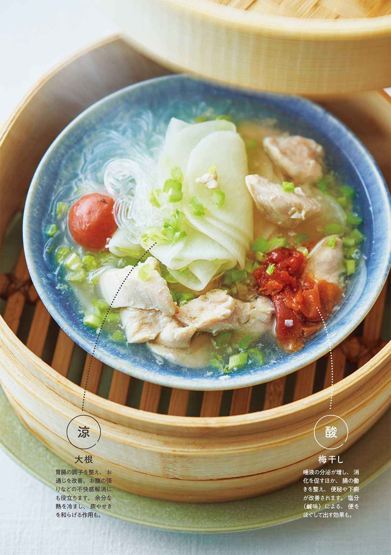 画像: 【大根の梅流し】 すっきりしたいときに取り入れたい、体をいたわるシンプル蒸しレシピ