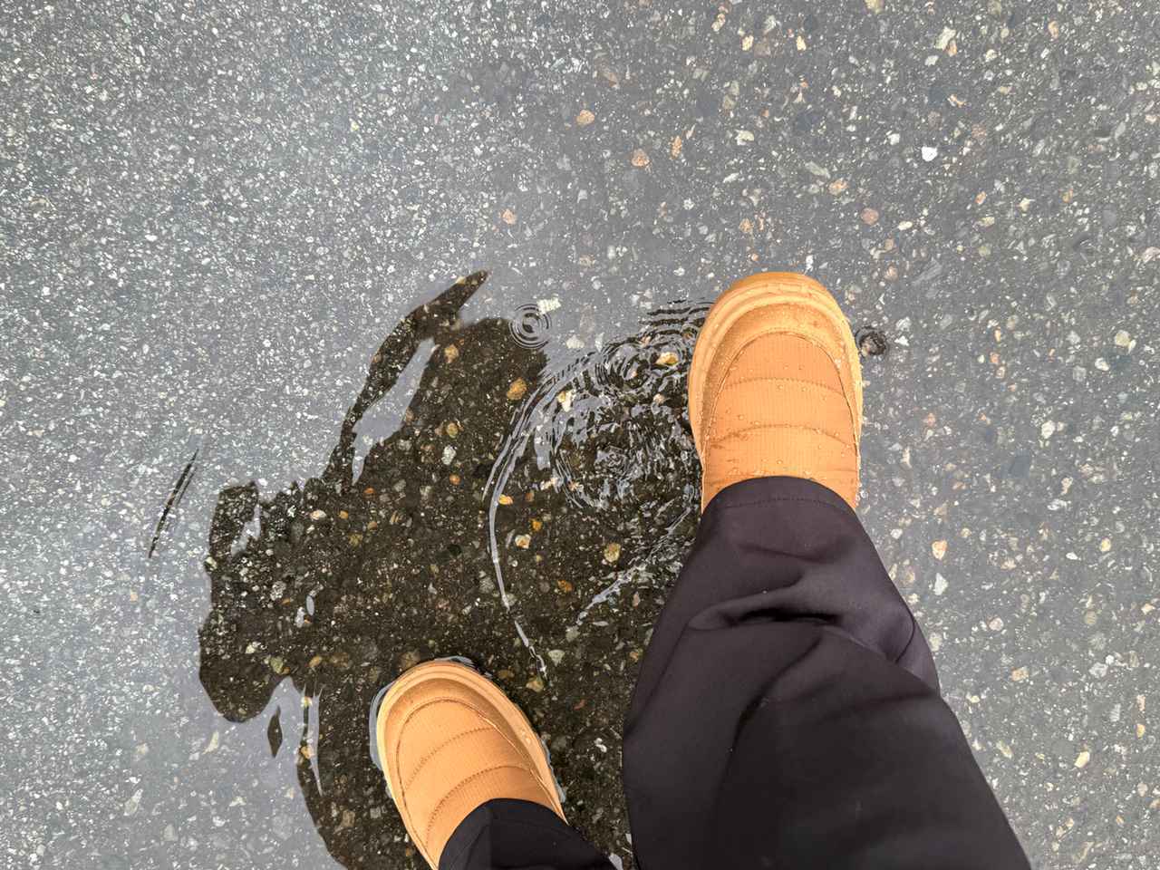 画像: パンツの裾のことは考えず、豪快にバッシャバッシャとやってみました