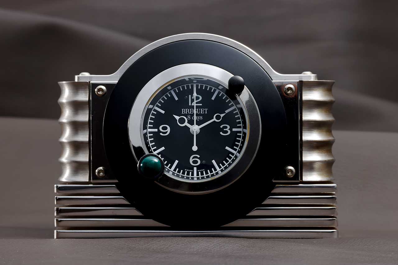 画像: テーブルクロック クロノグラフ ツインバレル 8DAYS