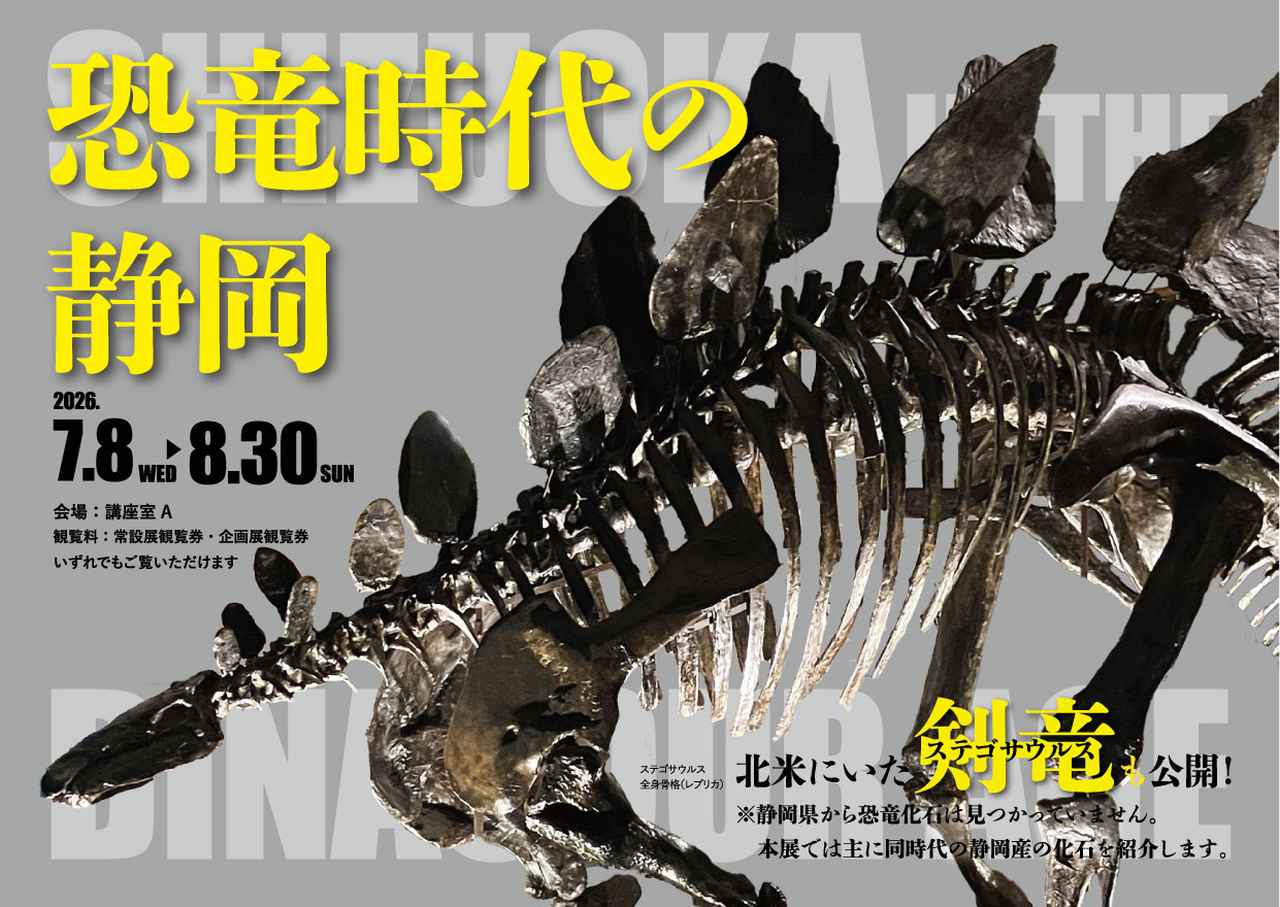 画像: ミドルヤード展「恐竜時代の静岡」