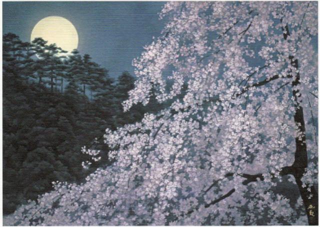 画像: 東山魁夷「宵桜」 sutchy.cocolog-nifty.com