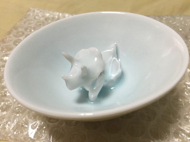 画像: 生田晴香が一番気に入ったトリケラトプスぐいのみ