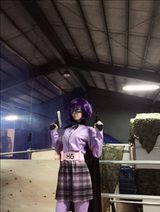 画像: キックアスのヒットガールコスプレをした生田晴香