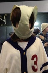 画像: 真面目な話は苦手なので画像だけでもふざけさを出してみました、変態仮面絡みのイベントがあって渋谷で大勢でパンツをかぶるのに参加した生田晴香。