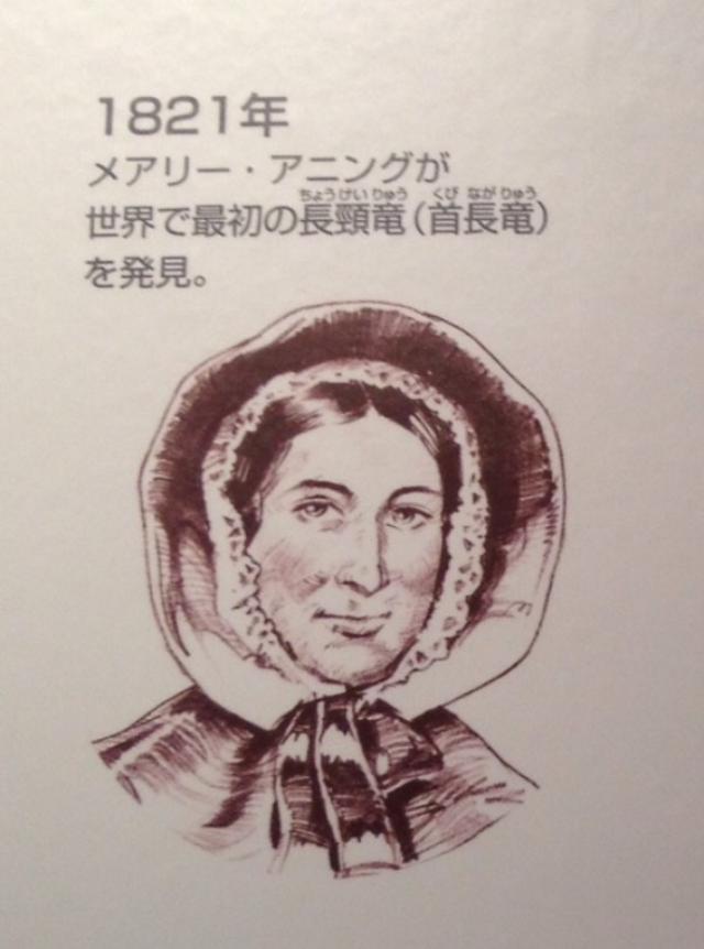 画像: メアリーさんは世界で最初の首長竜も発見しています。