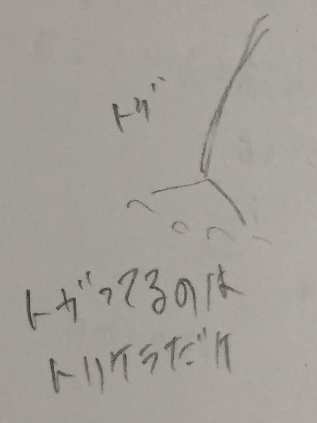 画像: あくまで推測ですが、うろこからトゲの図。