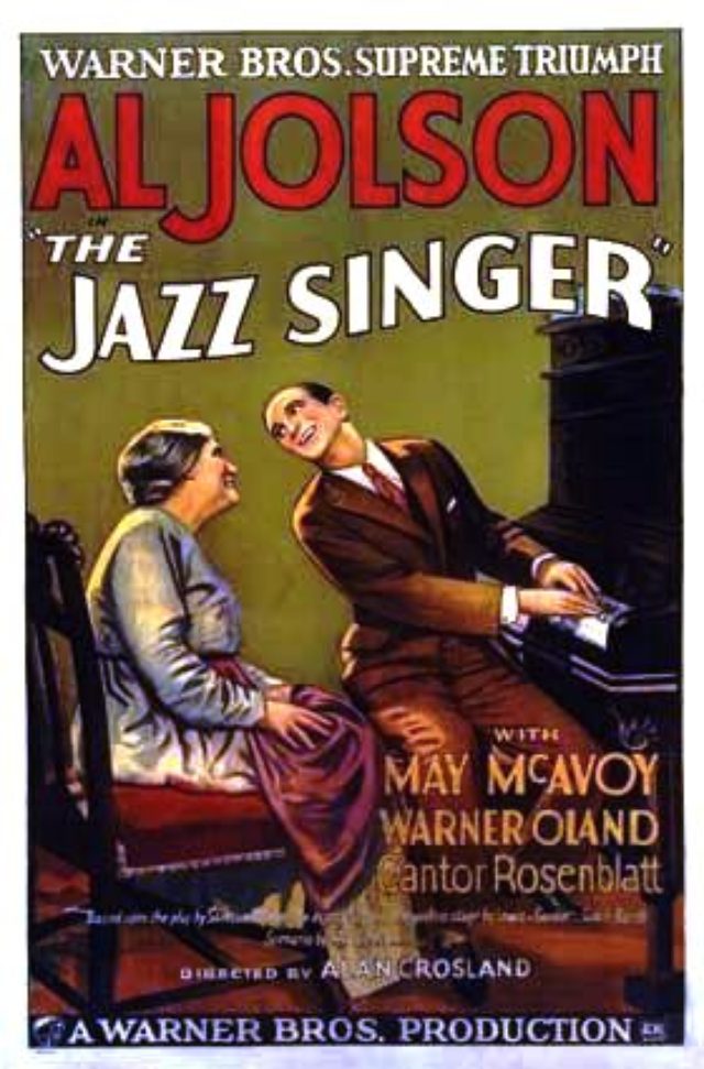 画像: THE JAZZ SINGER ポスター Wikipedia