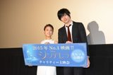 画像: TOHOシネマズ六本木ヒルズにて行われ、担当したエンドソングを披露した高畑充希(左)、城田優 http://www.cinematoday.jp/page/N0073623