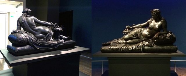 画像: 「クレオパトラ」の背面と正面 ダニエル・デュコマン・ドゥ・ロクレ作 1852~53年 マルセイユ美術館(フランス)所蔵 (C)cinefil art review