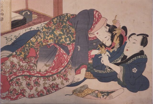 画像: 渓斎英泉「あぶな絵 源氏物語」