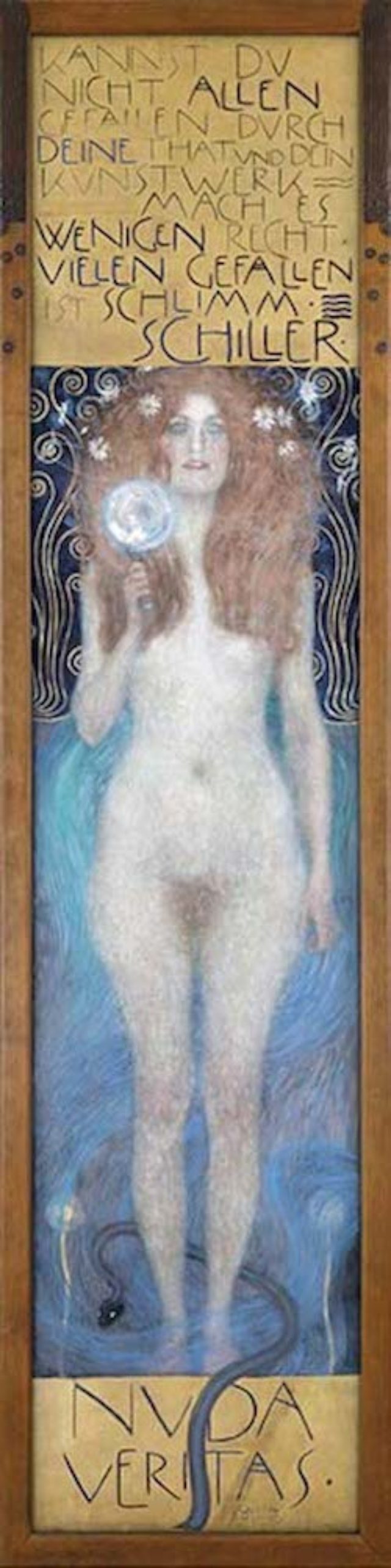 画像: グスタフ・クリムト 《ヌーダ・ヴェリタス》 1899年 オーストリア演劇博物館 Theatermuseum, Vienna