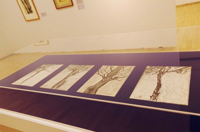 画像: 「樹木」寺田政明 コンテ、墨、紙 制作年不詳 - photo(C)mori hidenobu -cinefil art review