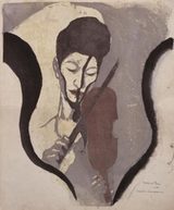画像: 《あるヴァイオリニストの印象(諏訪根自子像)》1946、木版・紙、東京国立近代美術館
