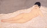 画像: 《裸膚白布》1928、木版・紙、ドゥファミリィ美術館