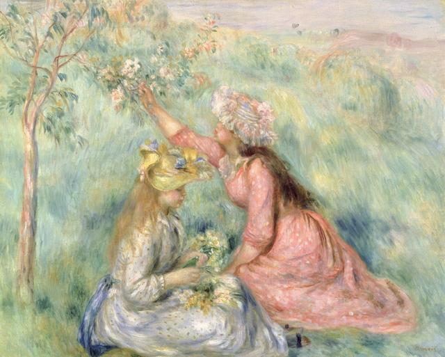 画像: ピエール=オーギュスト・ルノワール 《草原で花を摘む少女たち》 1890年頃 油彩・カンヴァス、65.1×81.0cmボストン美術館 Juliana Cheney Edwards Collection, 39.675 Photograph © Museum of Fine Arts, Boston