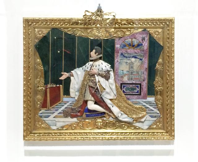 画像: ヨナス・ファルク ミケーレ・カストルッチ グアルティエーリ・ディ・アンニバレ・チェッキ ジュリオ・パリージの下絵に基づく《コジモ2世・デ・メディチのエクス・ヴォート(奉納品)》 1617-1624年 ピエトレ・ドゥーレ(貴石モザイク) 金 多色七宝 ダイヤモンド 鍍金ブロンズ フィレンツェ ウフィツィ美術館(銀器博物館)蔵 ⓒFirenze, Gallerie degli Uffizi, Museo degli Argenti photo©cinefil