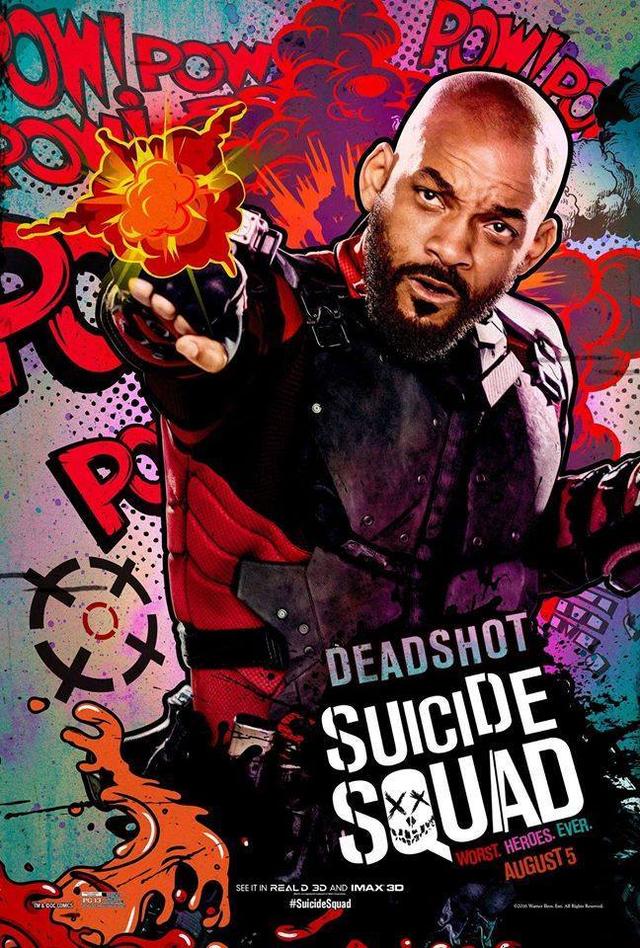 画像: デッドショット – ウィル・スミス https://www.facebook.com/SuicideSquad/