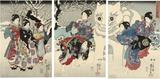 画像: 歌川国芳 「初雪の戯遊」