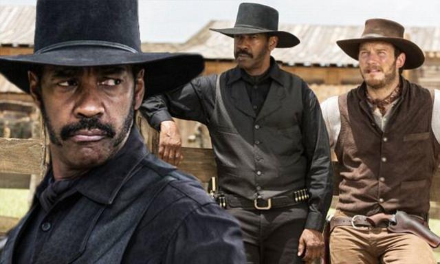 画像: http://www.dailymail.co.uk/tvshowbiz/article-3548422/Denzel-Washington-Chris-Pratt-pistol-packing-gunslingers-pics-Magnificent-Seven-remake.html