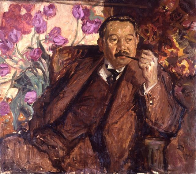 画像: フランク・ブラングィン《松方幸次郎肖像》1916年 松方家蔵 © David Brangwyn